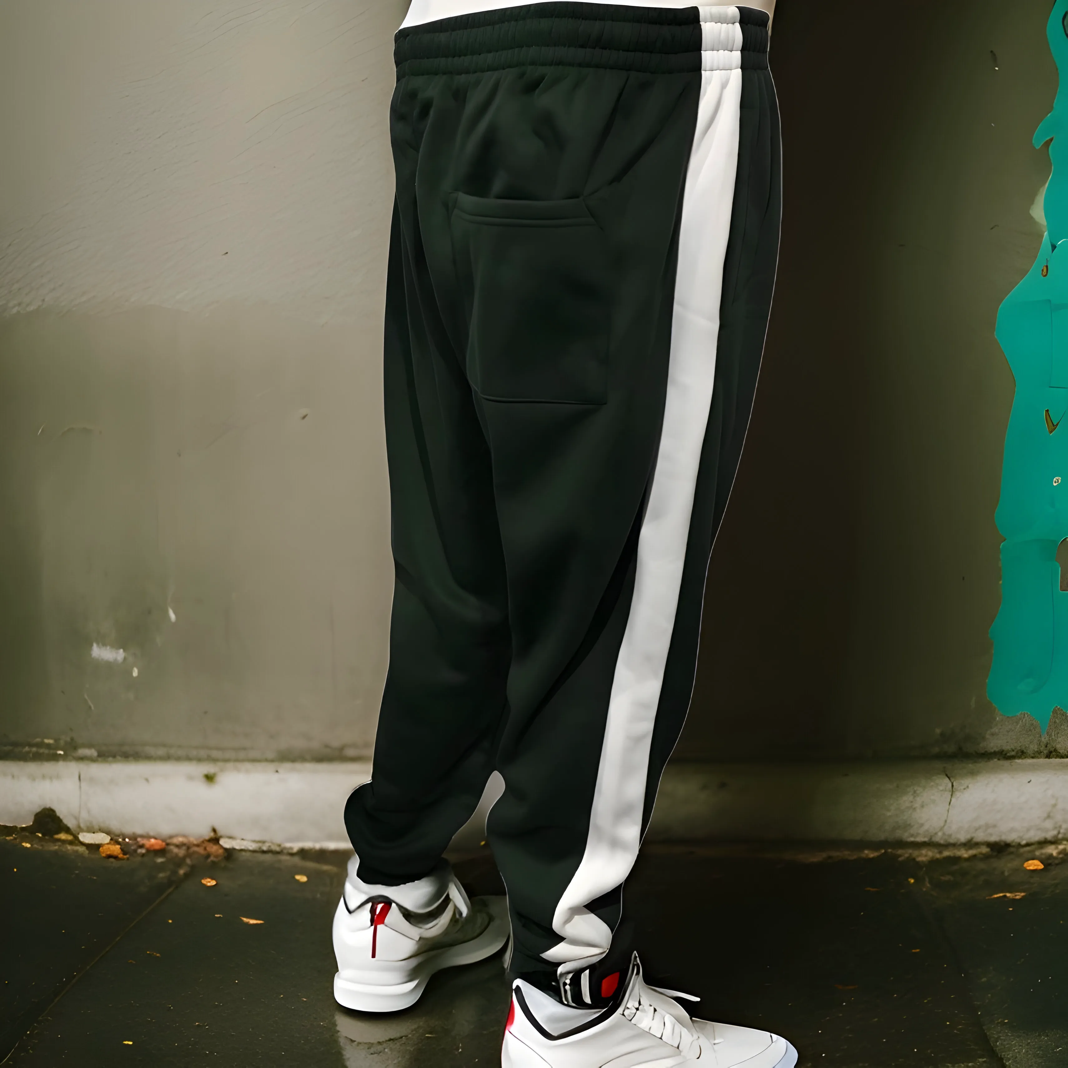 ^SEAN JOHN^ (*GREEN-MULTI*) POLYESTER JOGGER SWEATPANTS (XB SIZED)