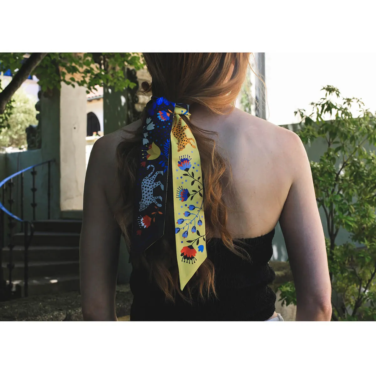 Silk Skinny Scarf Of Amazon Rainforest Journey