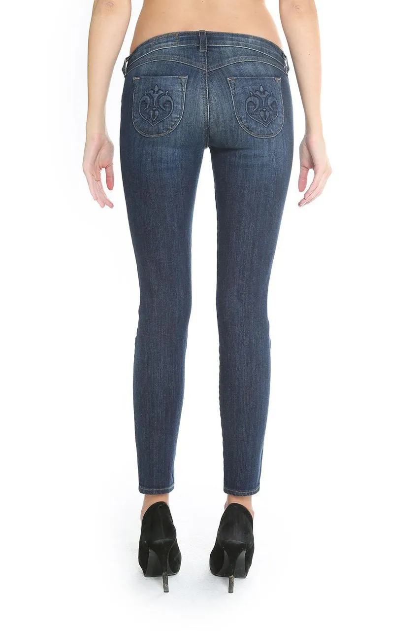 Siwy Denim - 'Hannah In Odyssey' - Distressed Blue Skinny Jeans