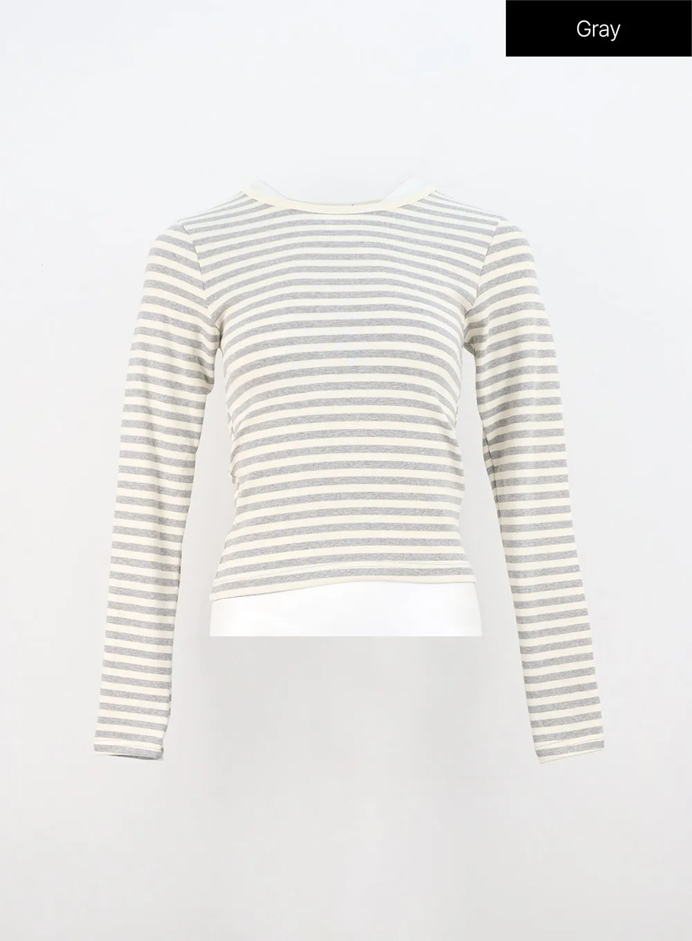 Slim Fit Striped Long Sleeve Top ON309