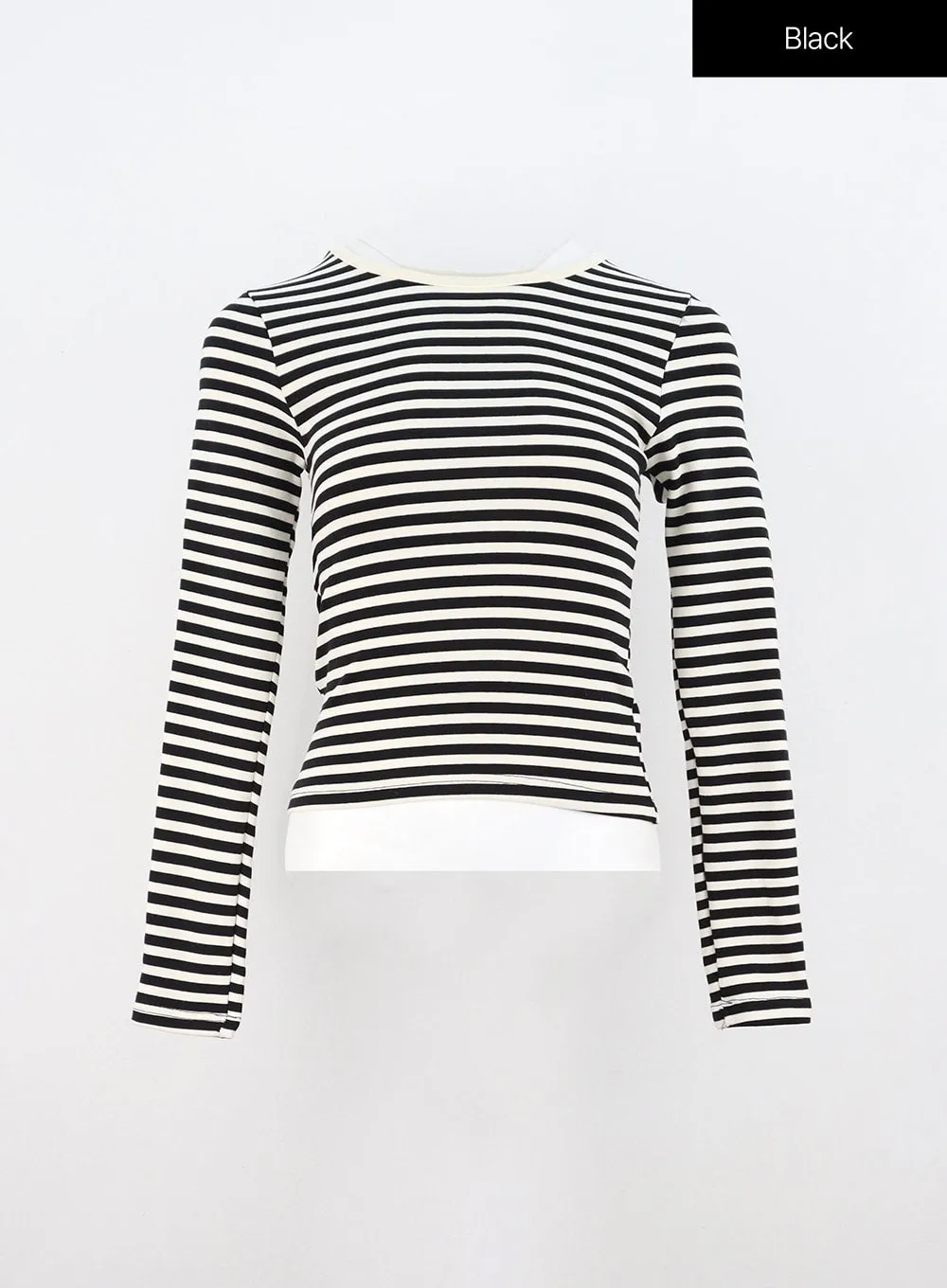 Slim Fit Striped Long Sleeve Top ON309