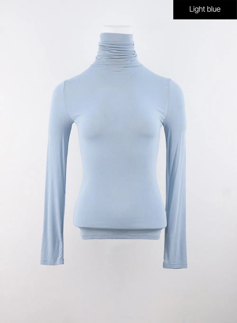 Slim Fit Turtle Neck Top IS320