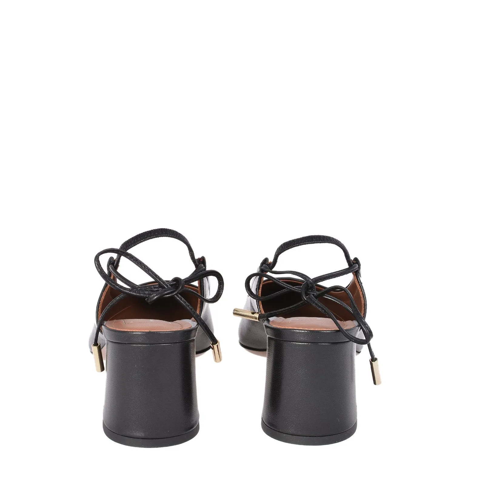 Slingback Shoes In Lux Black Nappa