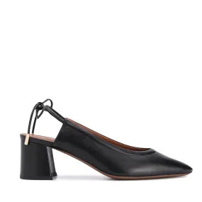 Slingback Shoes In Lux Black Nappa