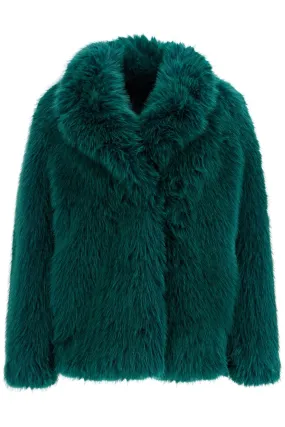 Stand Studio short hunter coat in faux fur