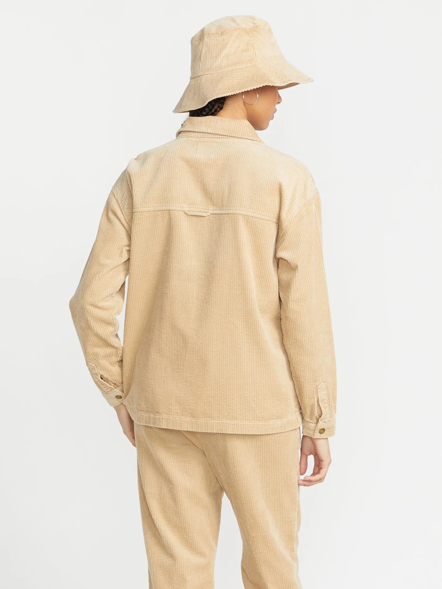 Stone Street Corduroy Shacket - Khaki