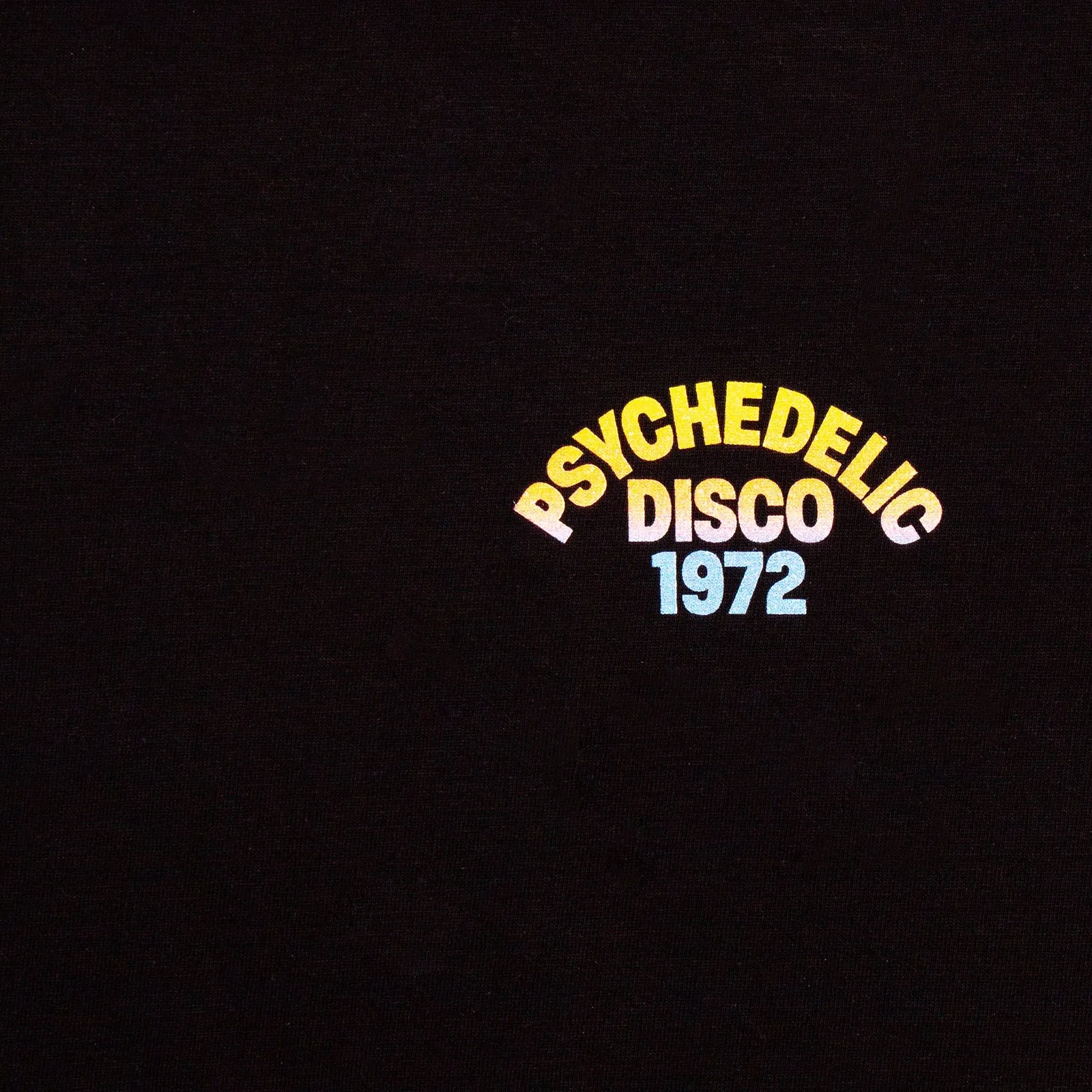 Sunrise 1972 Psychedelic Disco Back Print - Tshirt - Black