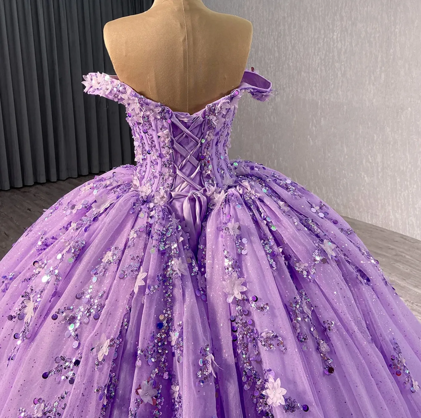 Sweetheart Purple Quinceañera Dress