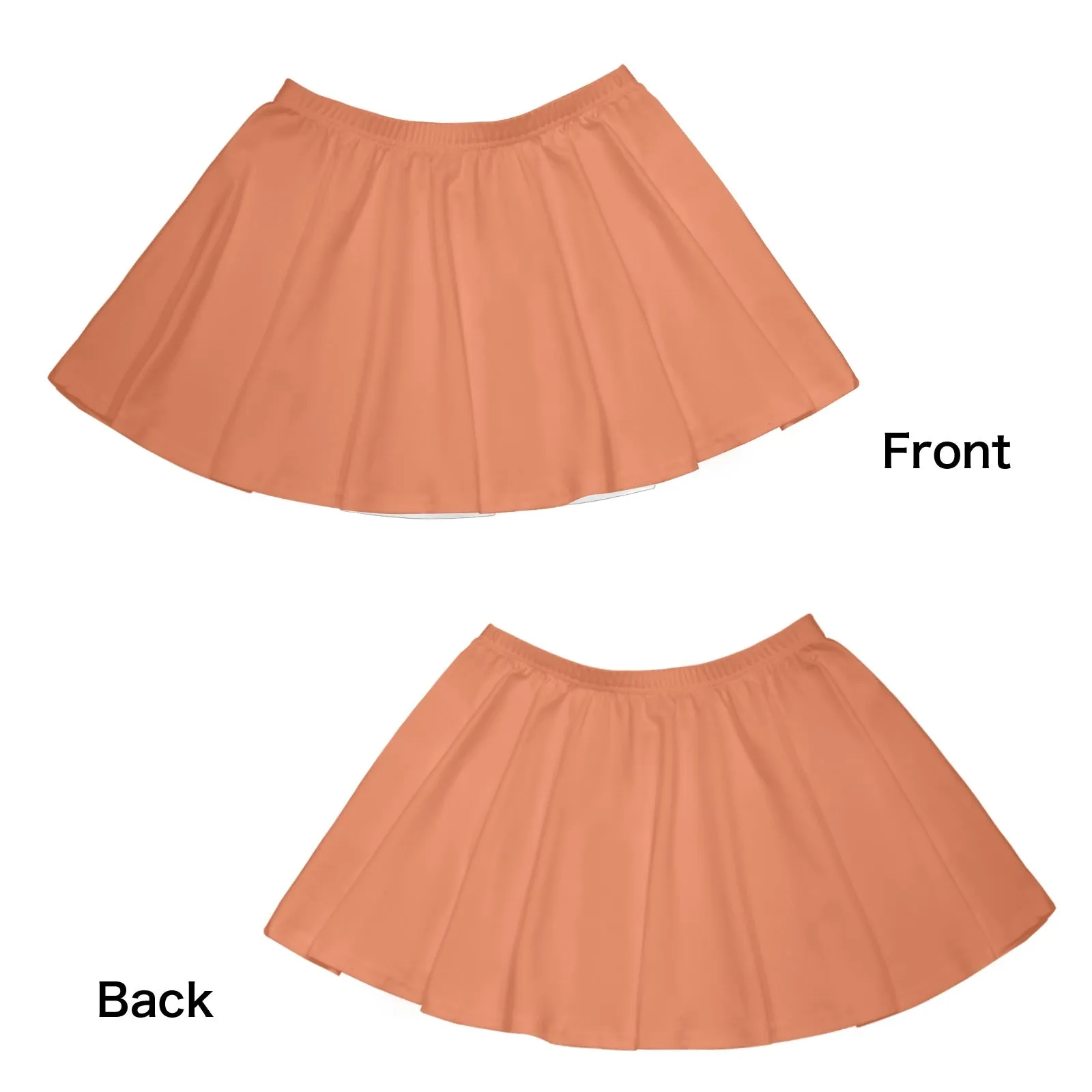 Terracotta Skater Skirt All Over Print Skater Skirt (Model D69)