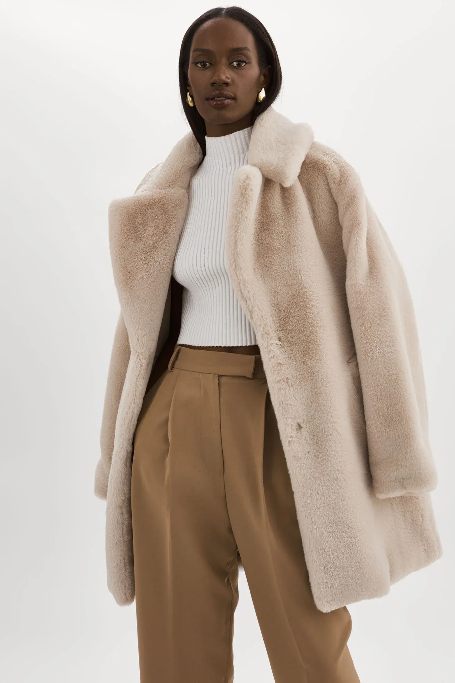 The Linnea Faux Fur coat