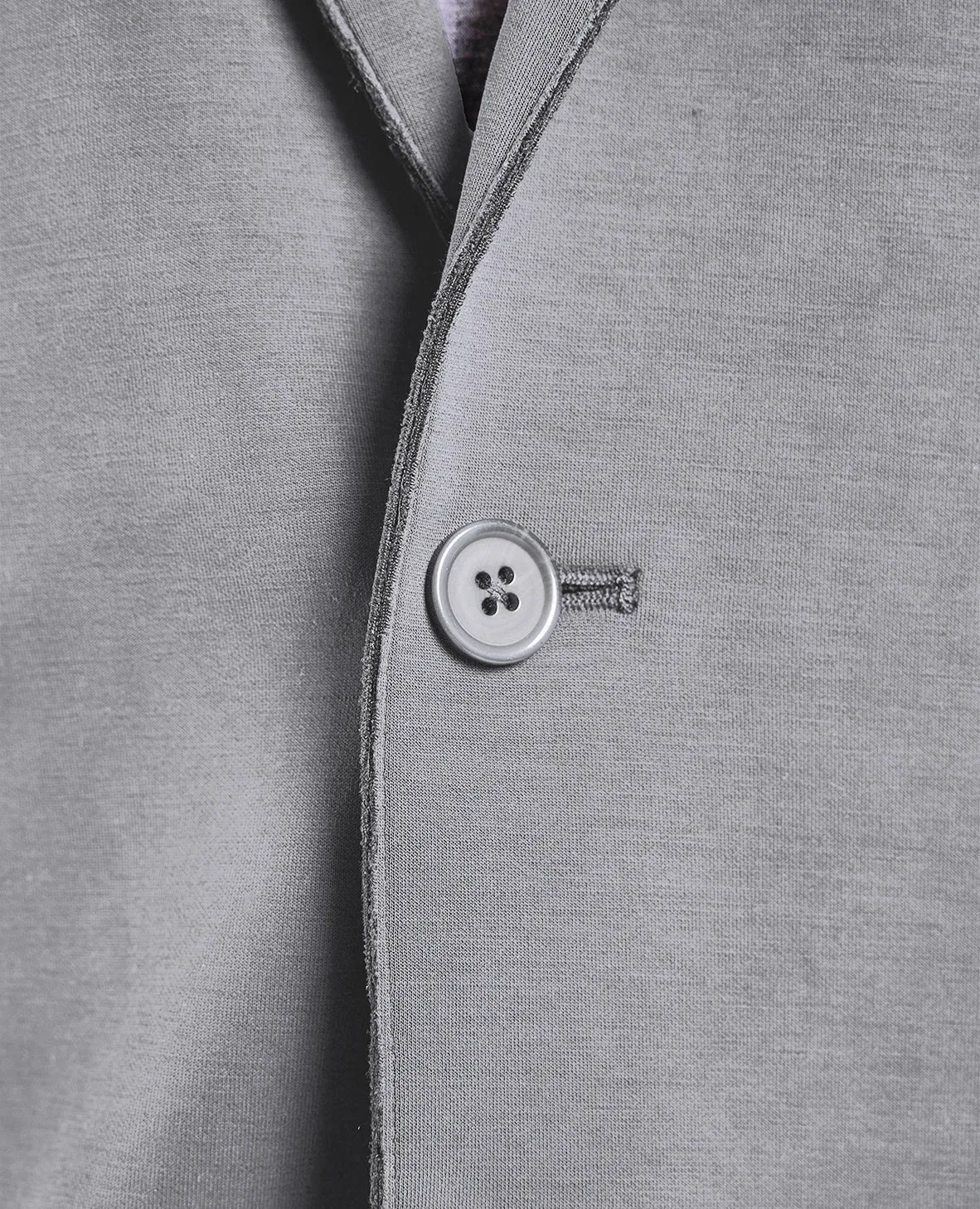 The Luca - Double Knit Soft Jacket - Heather Grey