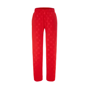 THE MONOGRAM TRACK PANTS-RED