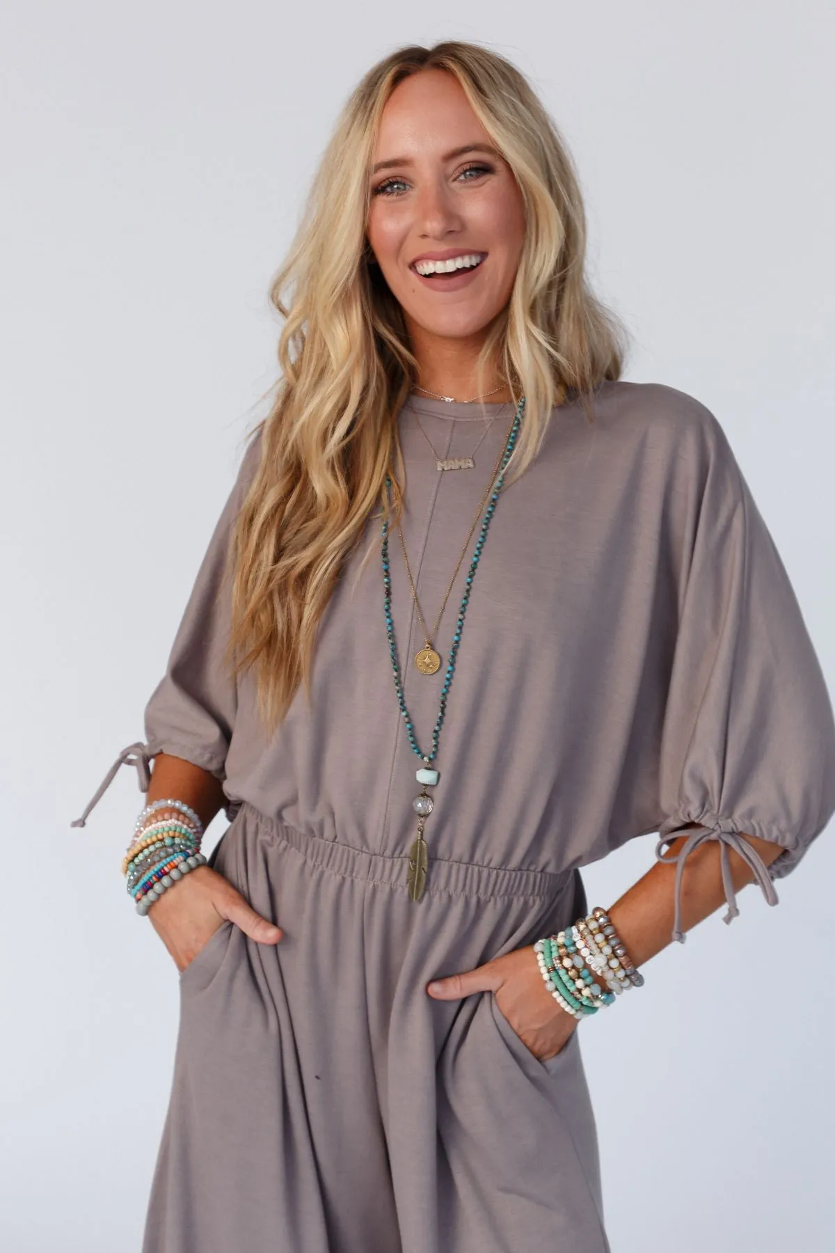 The Nest Carolina Comfy Wide Leg Jumpsuit - Coco