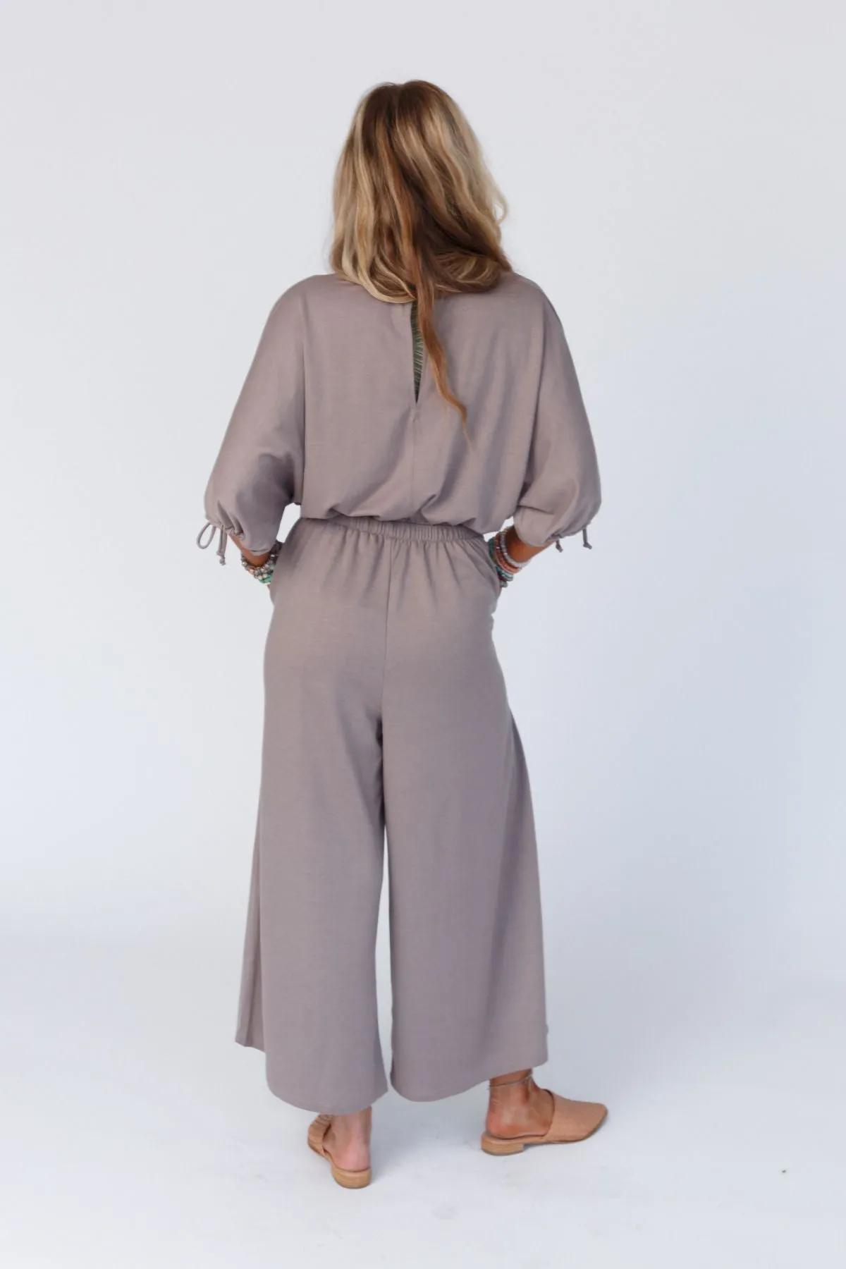 The Nest Carolina Comfy Wide Leg Jumpsuit - Coco