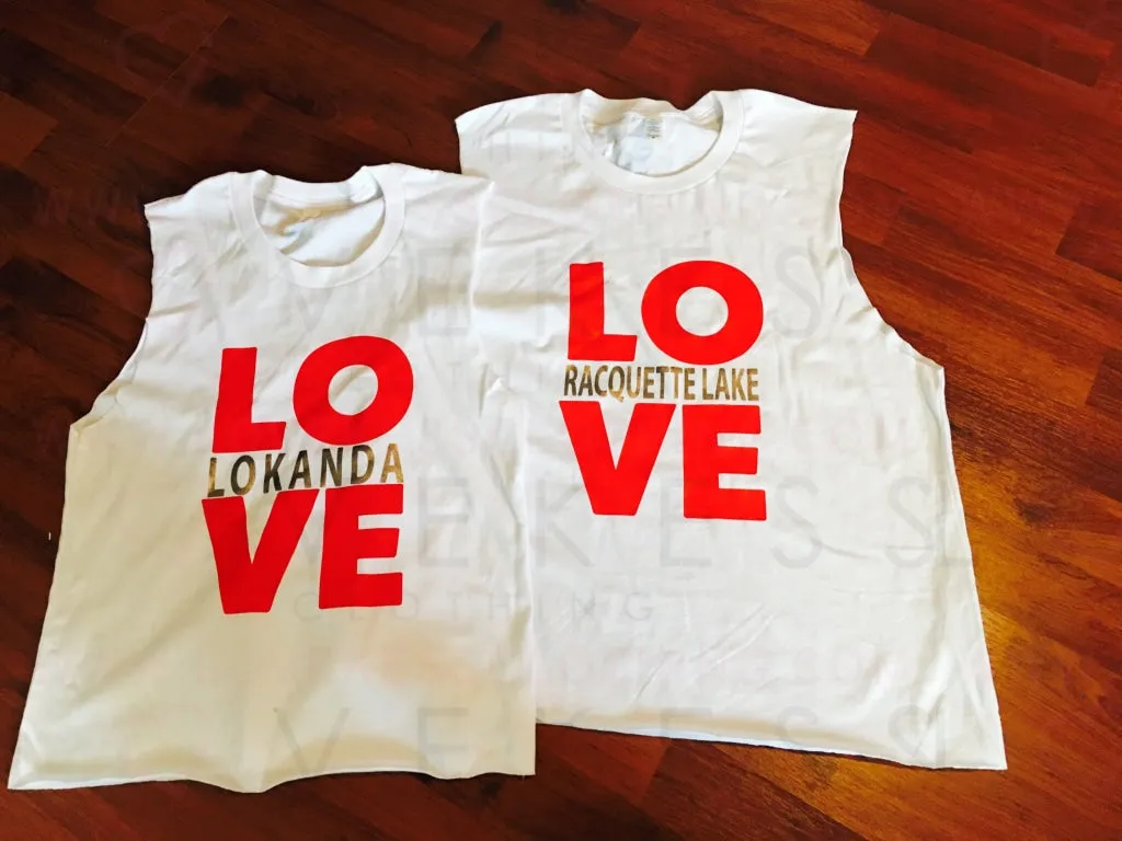 Two Tone Love Muscle Tank