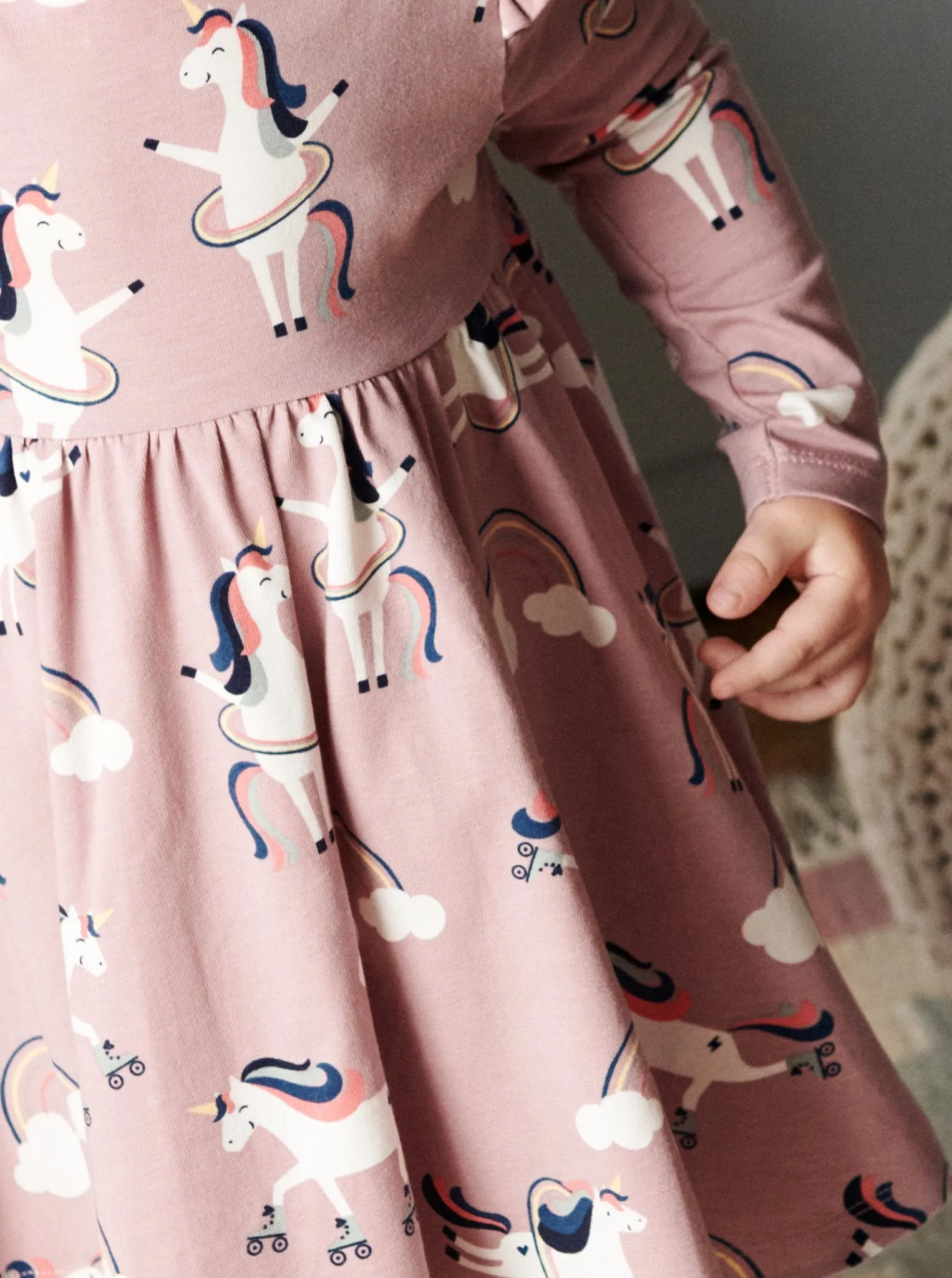 Unicorn Print Kids Dress