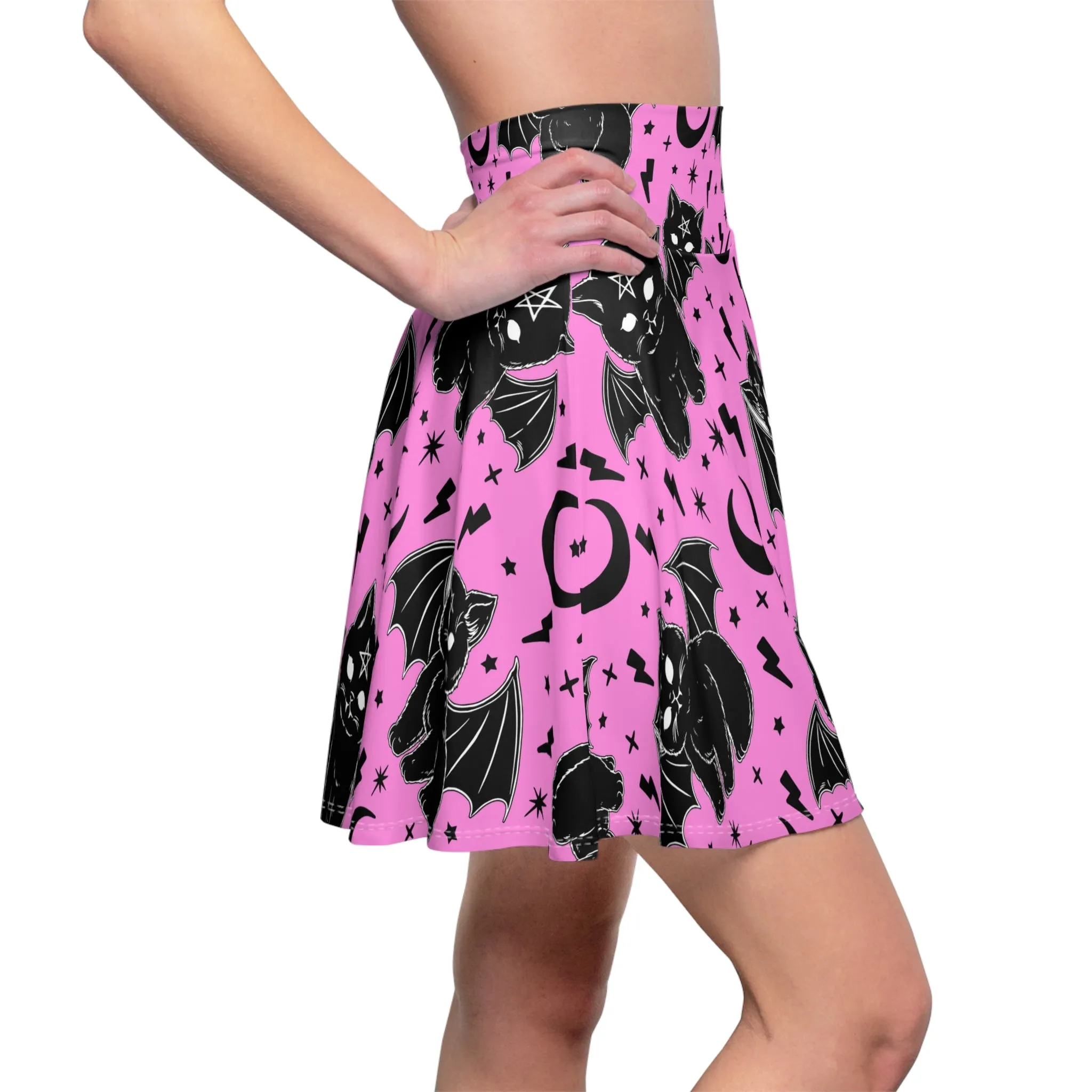 Vampurr Vampire Cat Skater Skirt