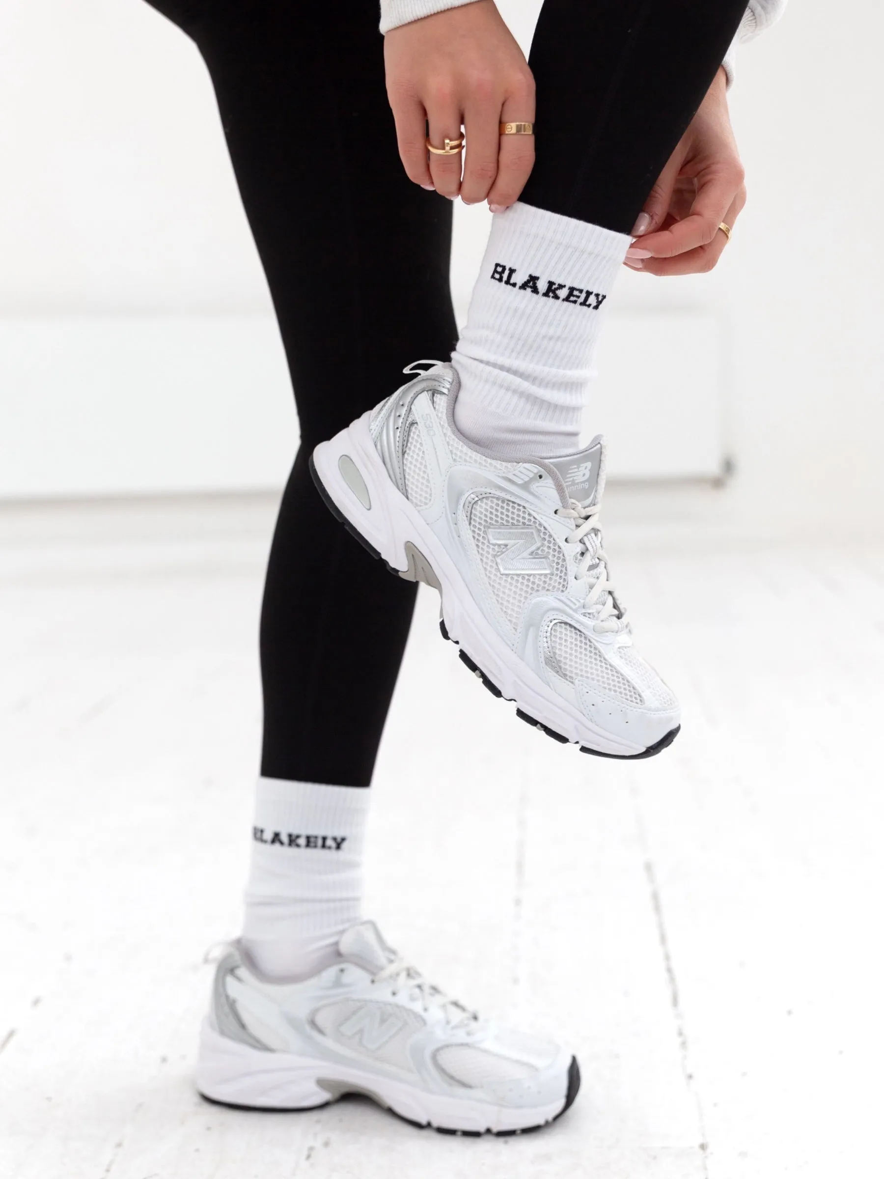 Varsity Socks - White