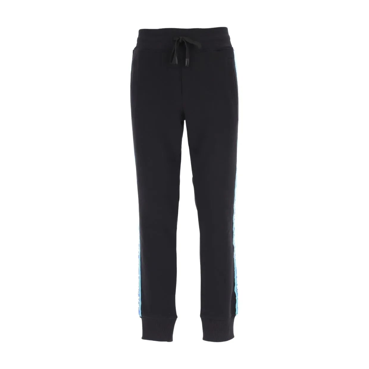 Versace Jeans Couture Black Print Logo Tape Jogging Bottoms