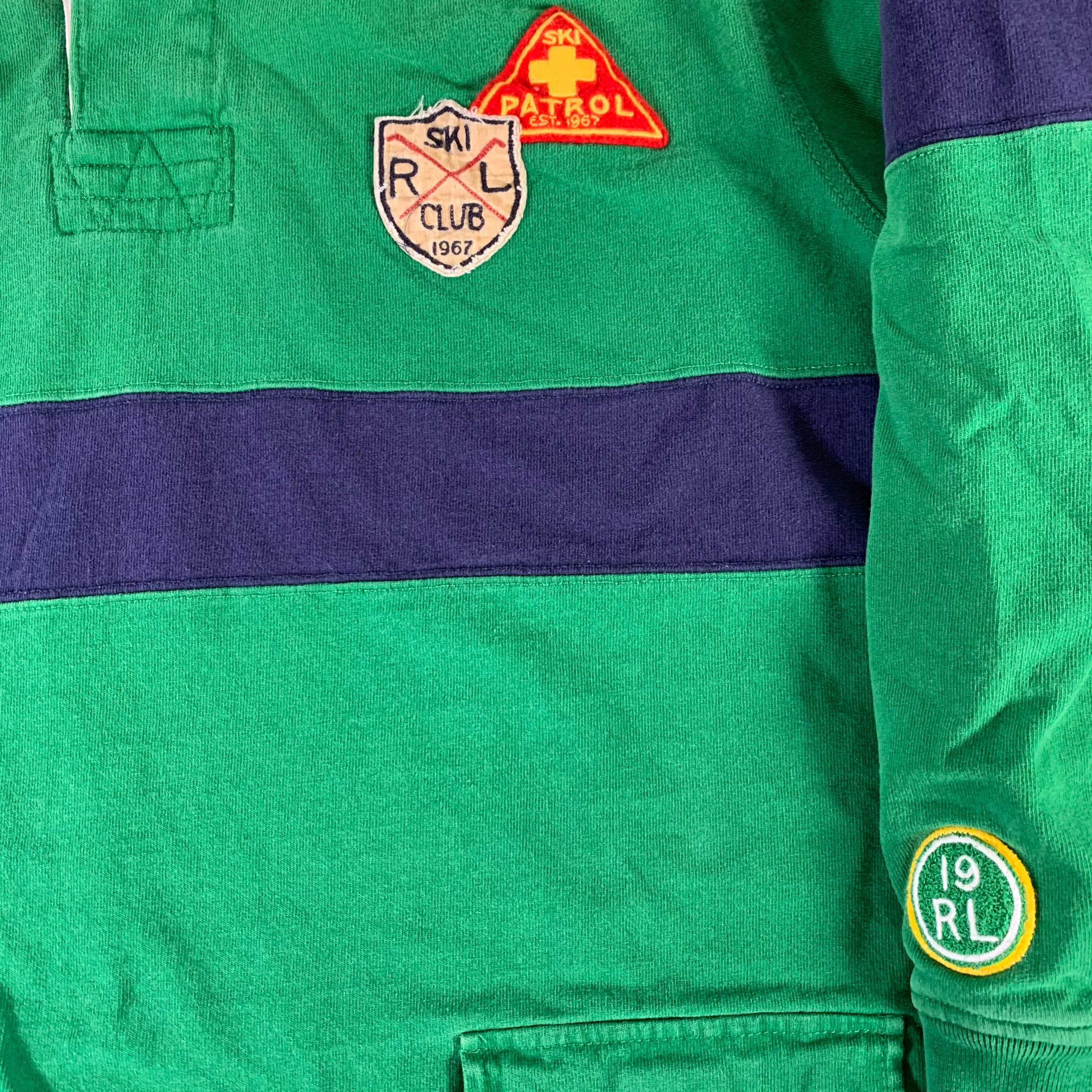 Vintage Ralph Lauren Thermal Lined "Ski Patrol Patch" Rugby Shirt