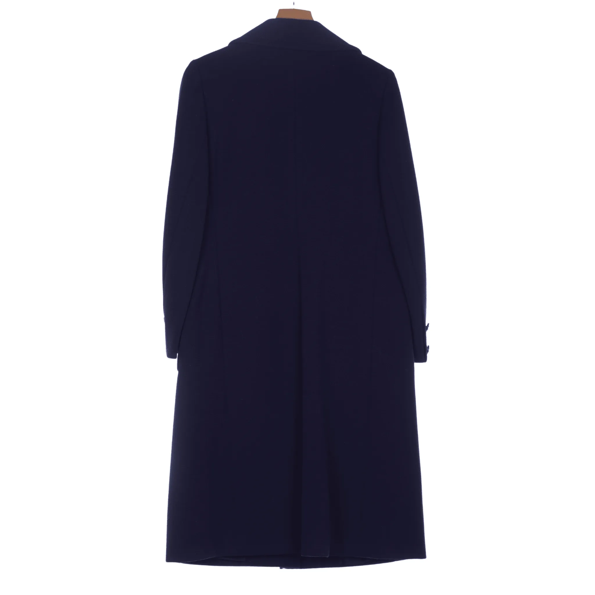 Vintage Tricosa Navy Blue Long Sleeved Coat UK Size 14