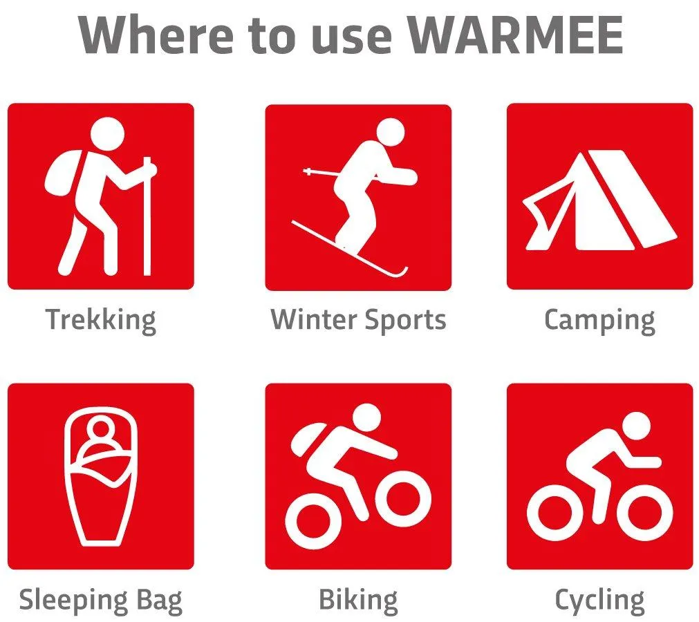 Warmee Self Heating Air Activated Body Warmers (Pack of 6)