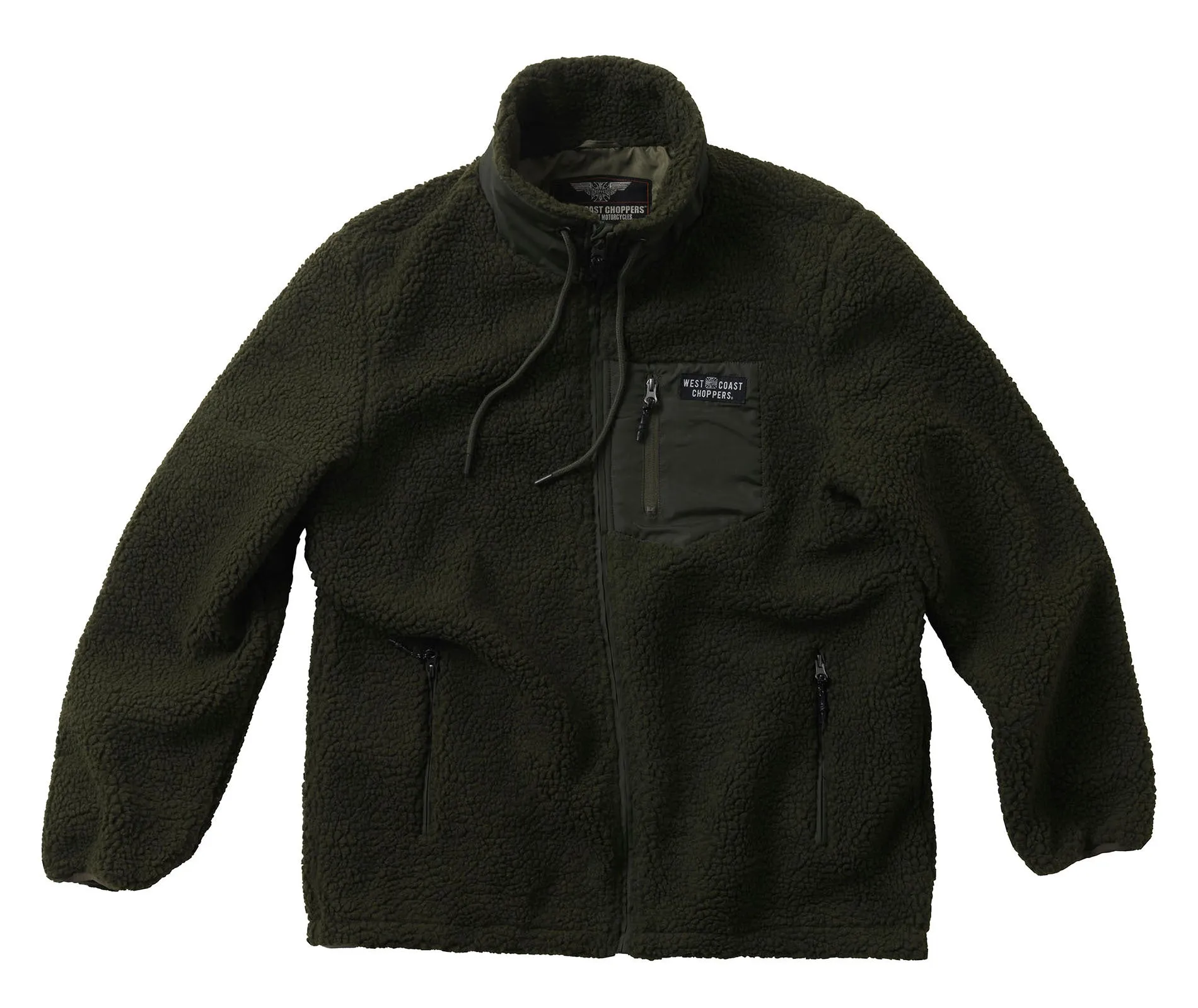 WCC ANVIL FLEECE JACKET - OLIVE GREEN