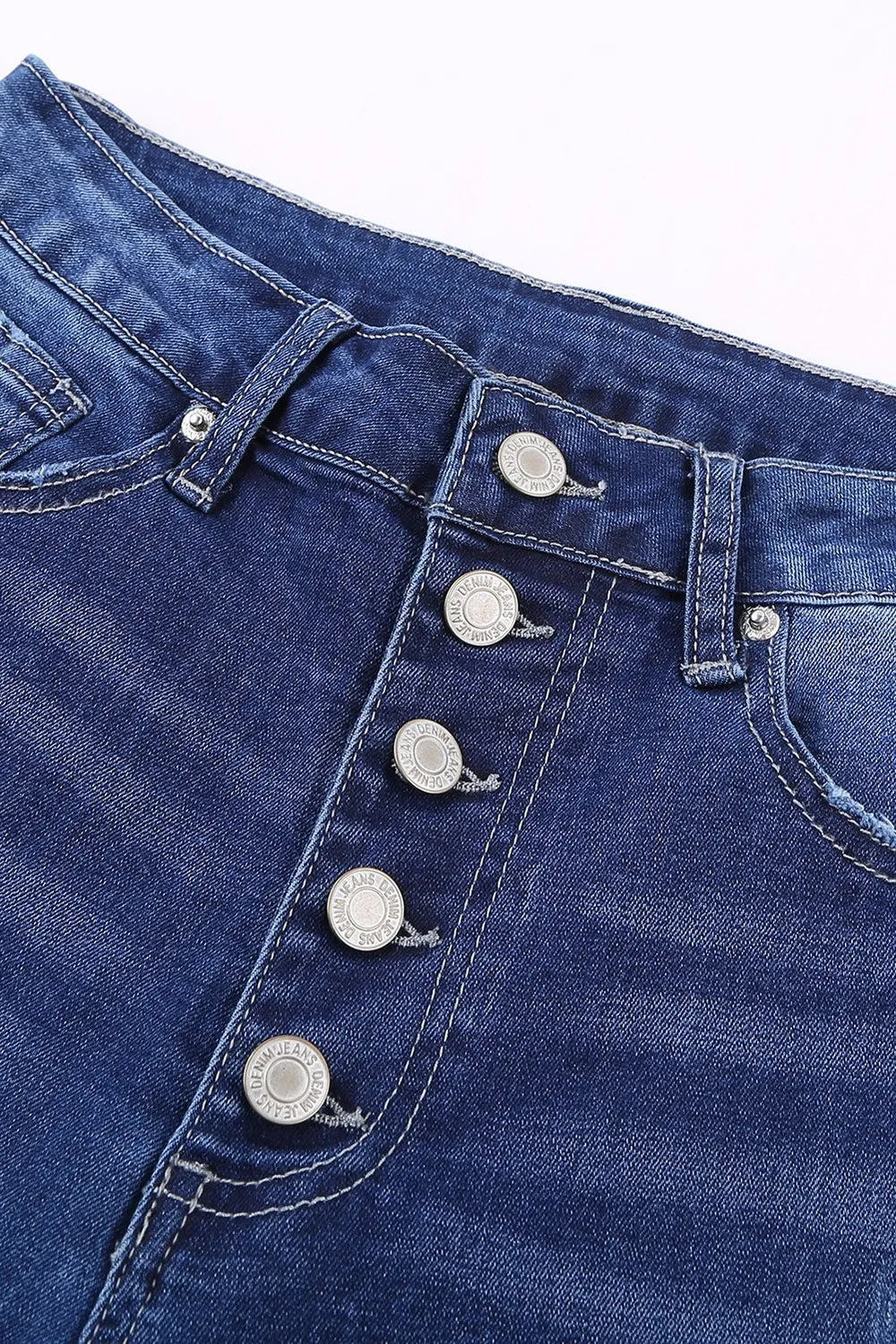 What You Want Button Fly Pocket Jeans