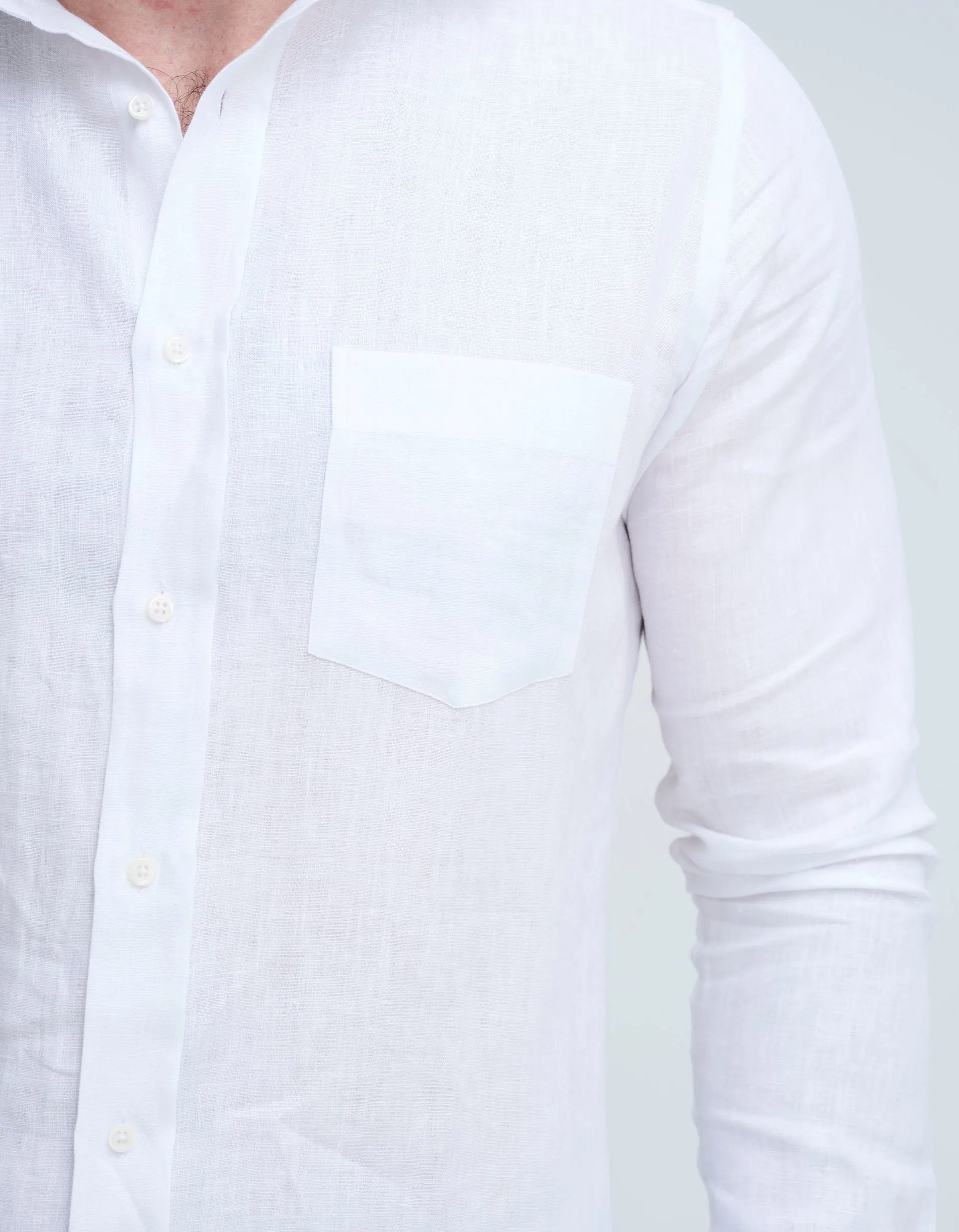 White Linen Shirt