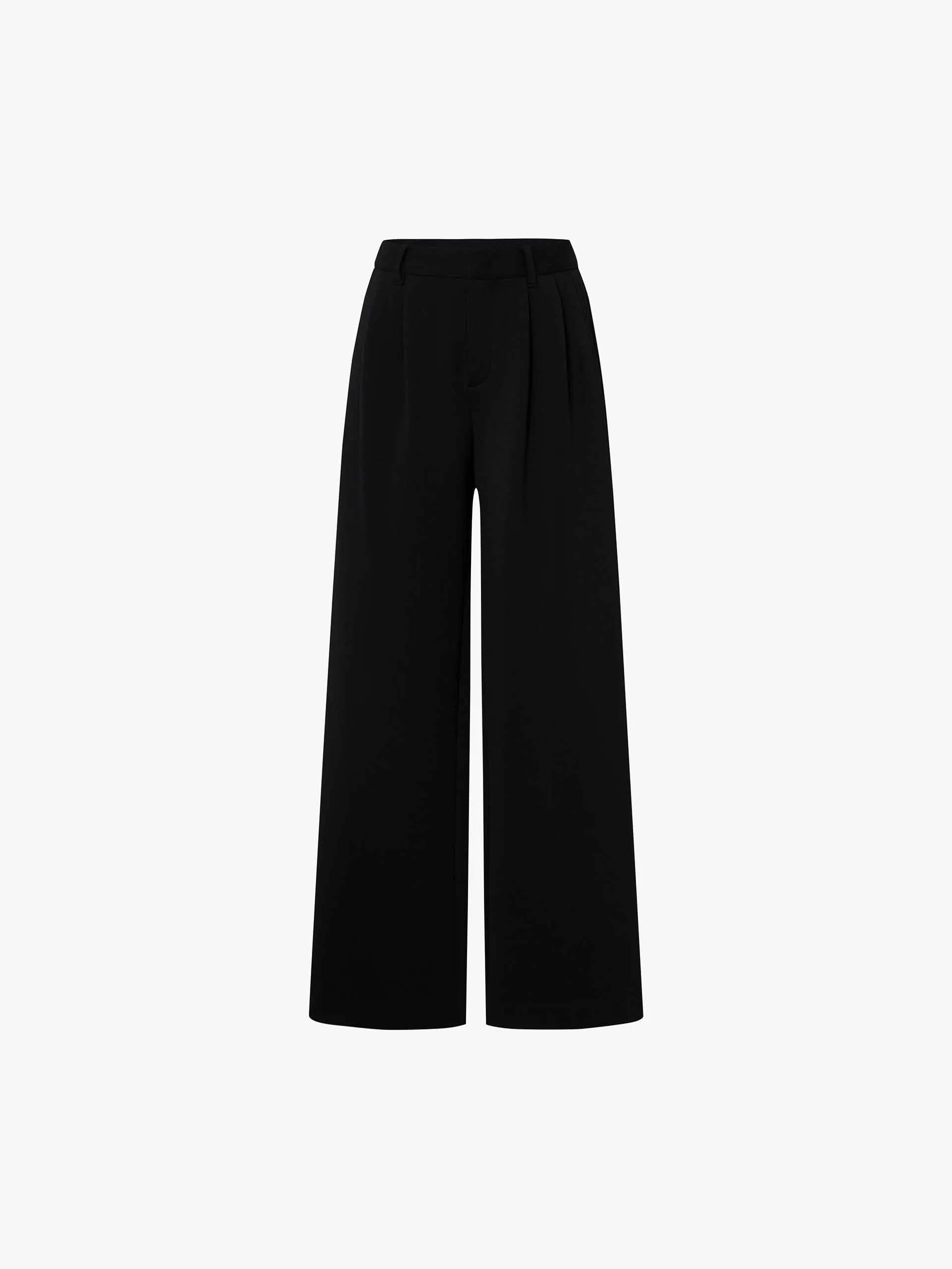 Wide Leg Pleated Sweatpants