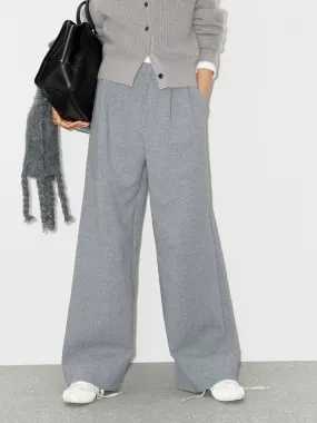 Wide Leg Pleated Sweatpants