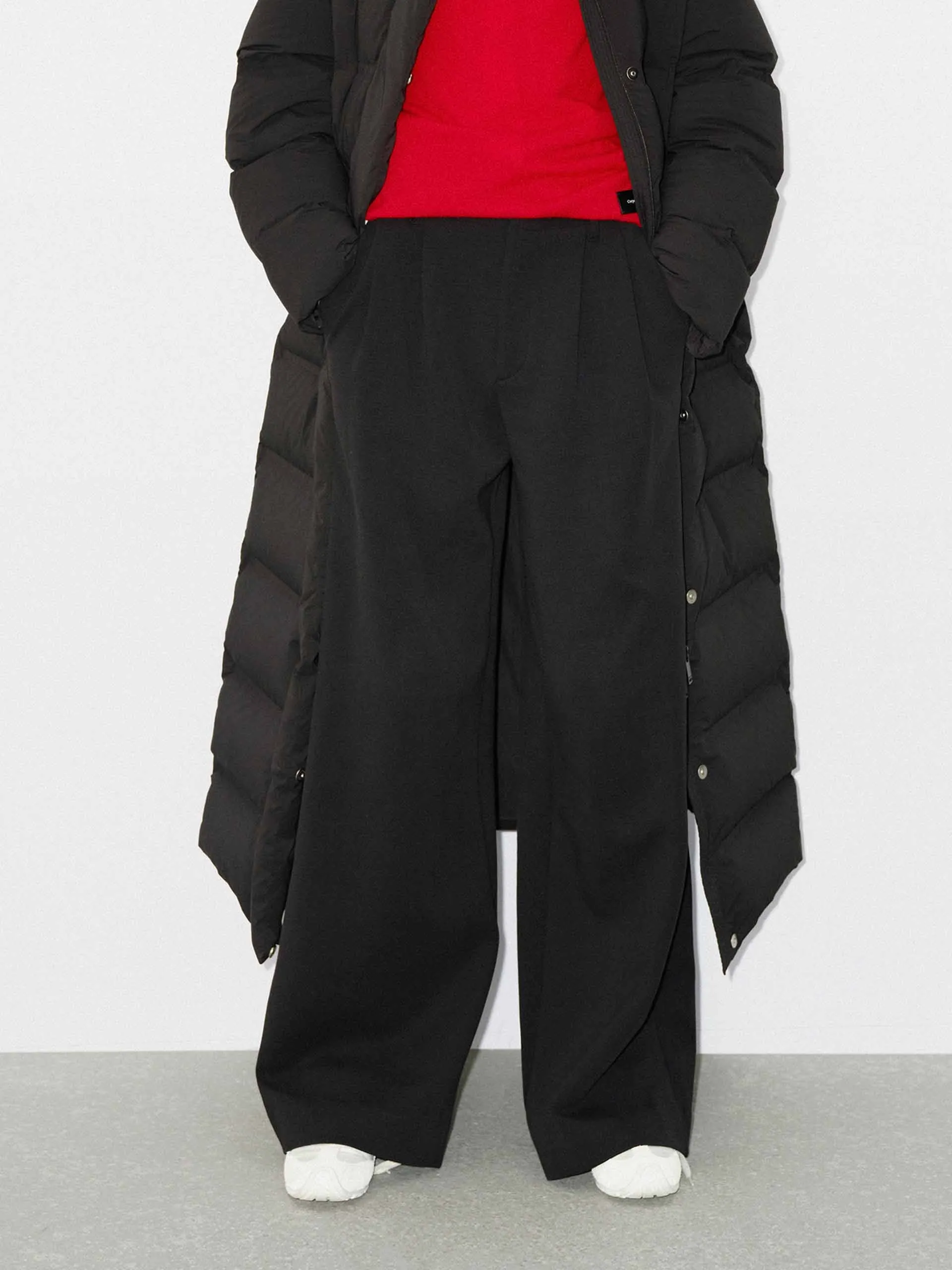 Wide Leg Pleated Sweatpants