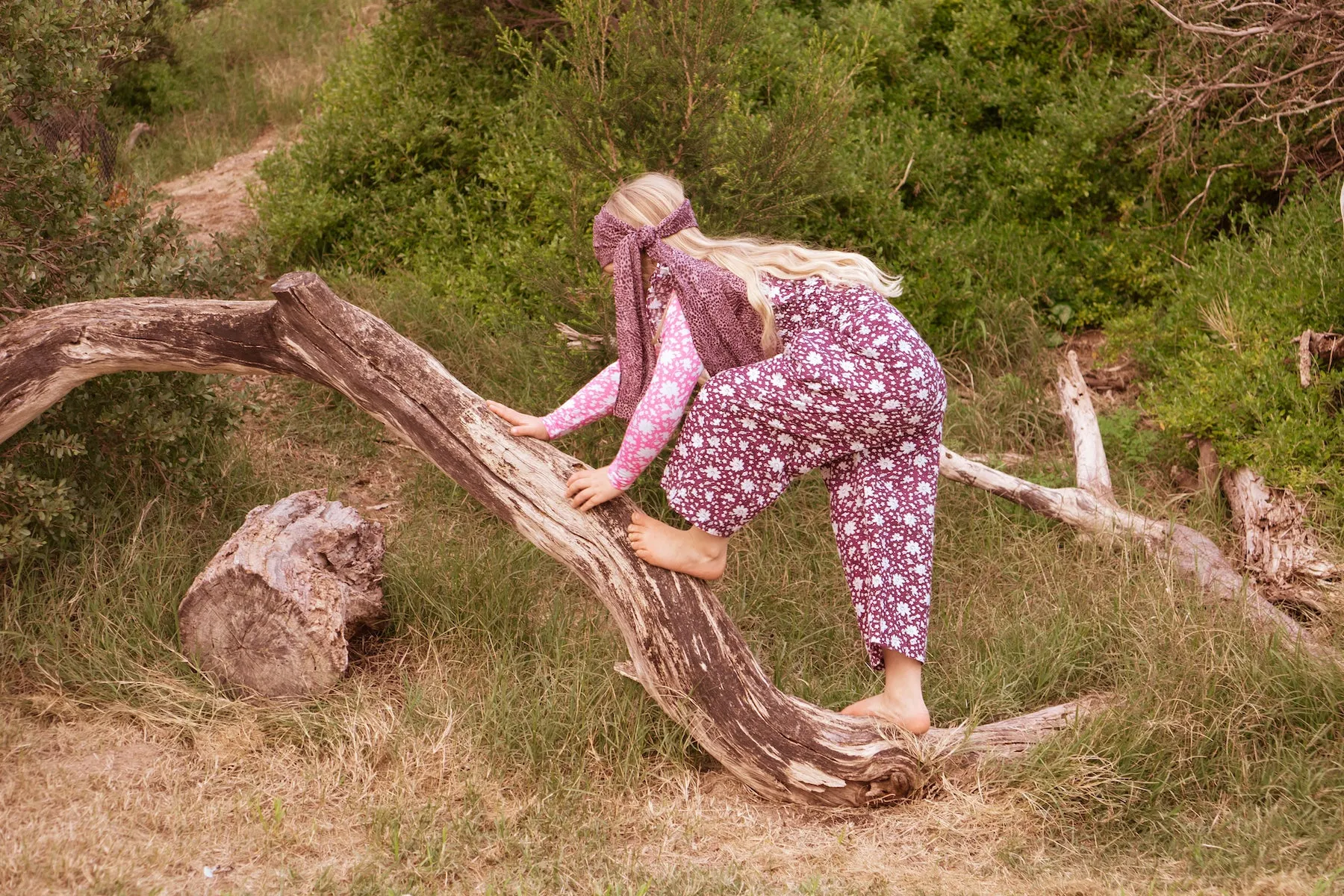 Wilde Jumpsuit London Flowers Boysenberry