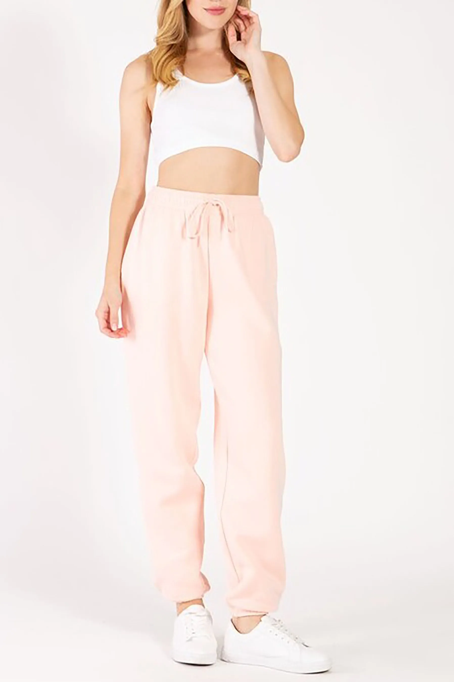 Women's Casual Oversized Fleece Sweatpants