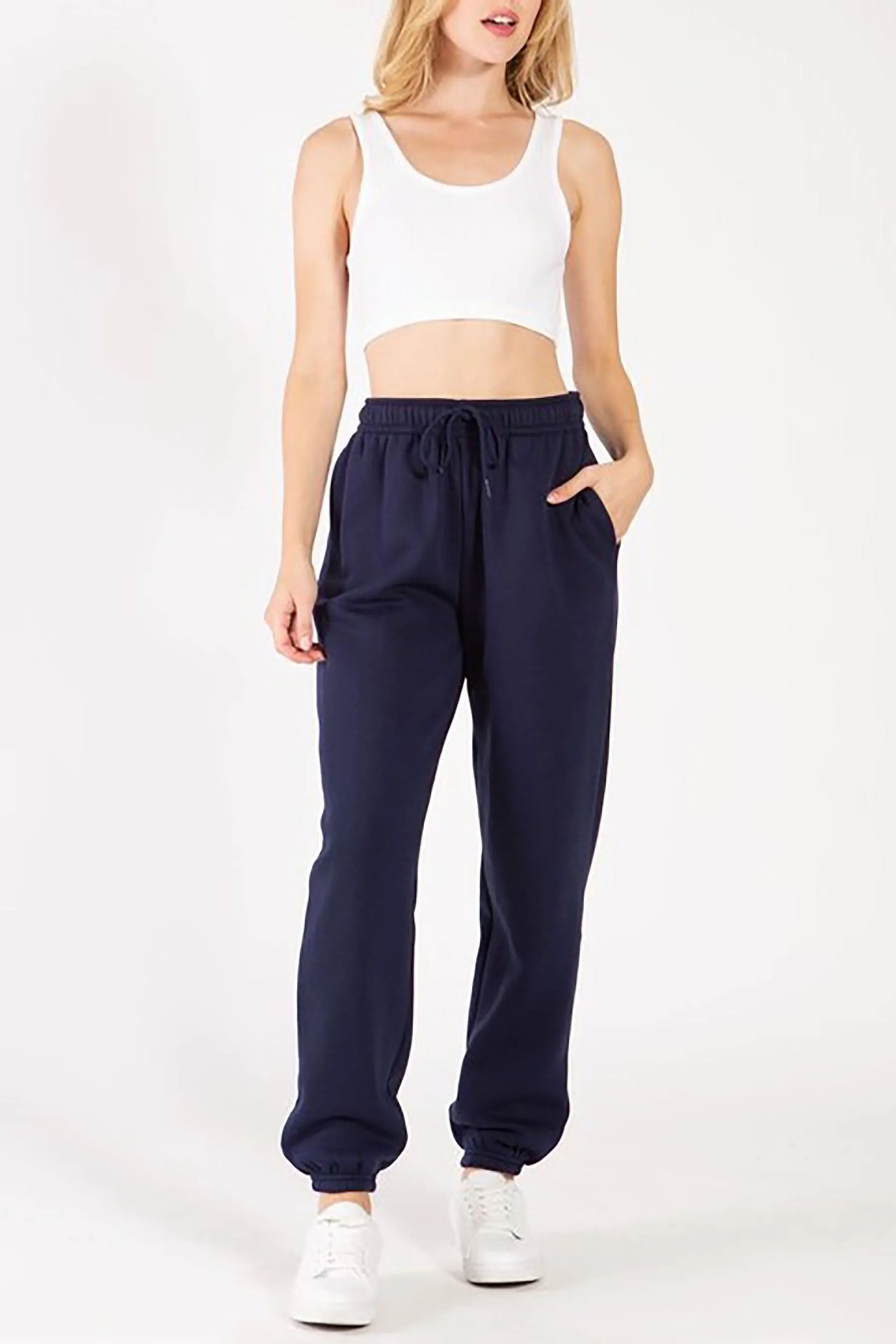 Women's Casual Oversized Fleece Sweatpants