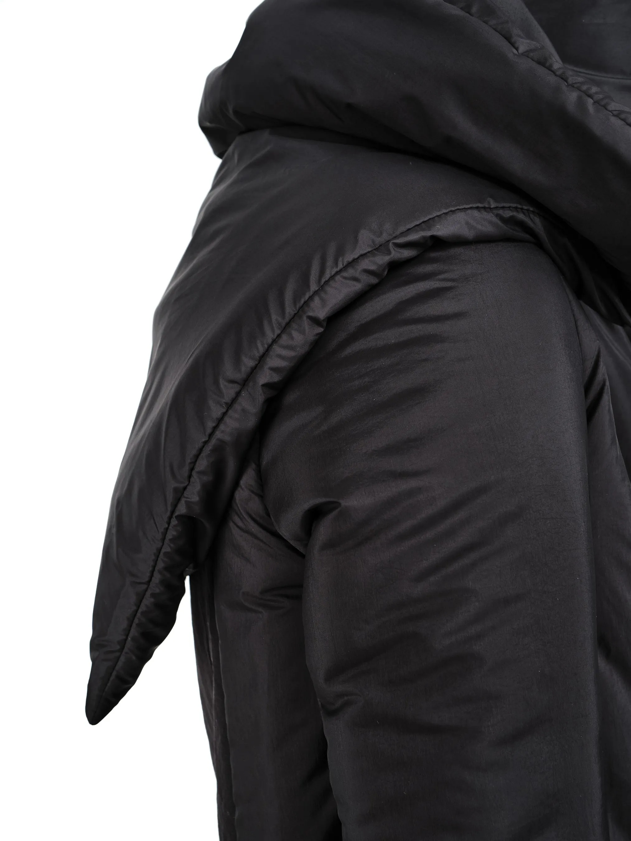 Wrap-Front Padded Coat