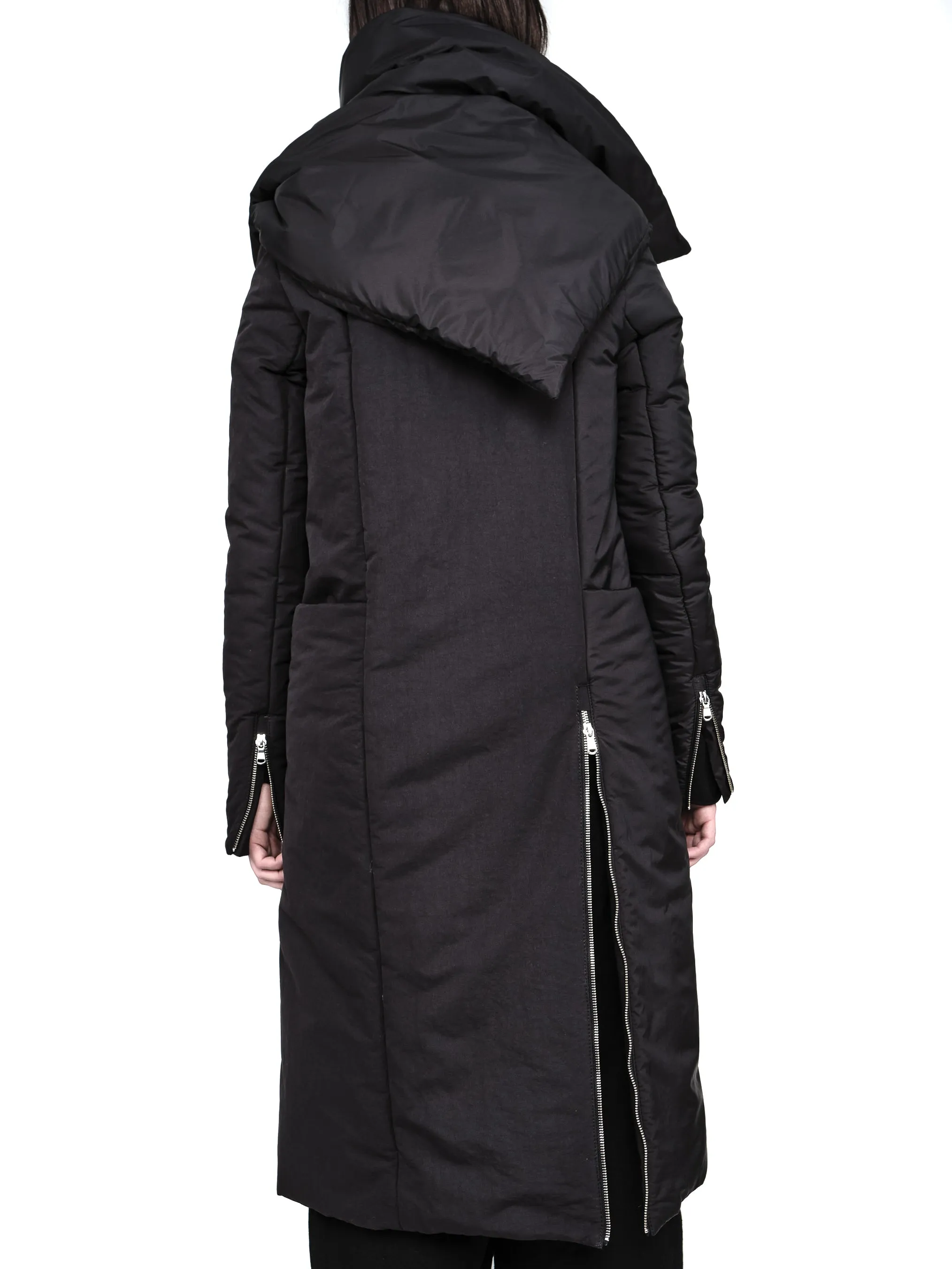 Wrap-Front Padded Coat